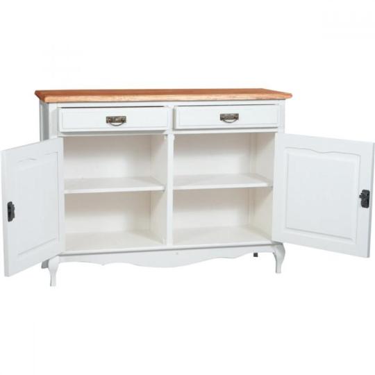 bisc L4415BNT termeszetes fa antikolt feher talalo shabby chic komod asztal konyha butor veranda butor paraszthaz asztal country butor rusztikus mediterran provence provansz nyaralo tomorfa etkezo.jpg